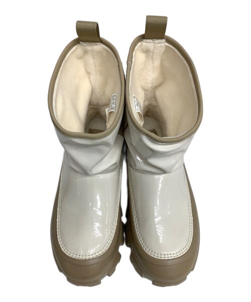 UGG（アグ）UGG (アグ) レインブーツ アイボリー×ブラウン サイズ:24の古着・服飾アイテム