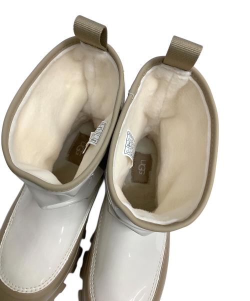 UGG（アグ）UGG (アグ) レインブーツ アイボリー×ブラウン サイズ:24の古着・服飾アイテム