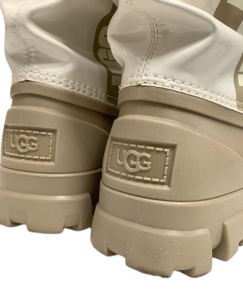 UGG（アグ）UGG (アグ) レインブーツ アイボリー×ブラウン サイズ:24の古着・服飾アイテム