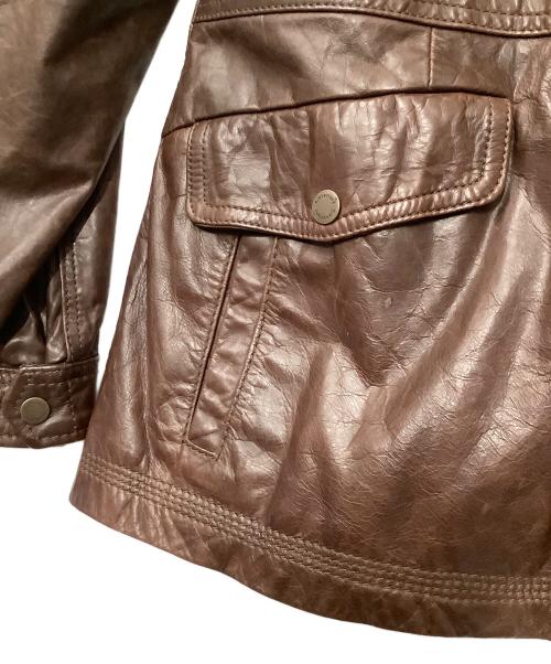 Timberland（ティンバーランド）Timberland (ティンバーランド) レザージャケット ブラウン サイズ:XLの古着・服飾アイテム