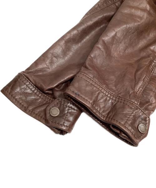 Timberland（ティンバーランド）Timberland (ティンバーランド) レザージャケット ブラウン サイズ:XLの古着・服飾アイテム