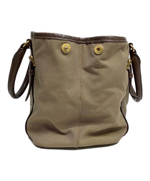 PRADA（プラダ）PRADA (プラダ) 2WAYショルダーバッグ ベージュ×ブラウンの古着・服飾アイテム