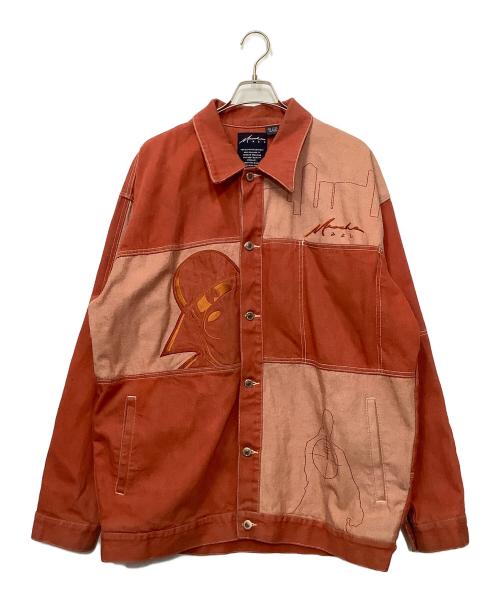 meoshe（ミオシ）Meoshe (ミオシ) デニムジャケット レッド サイズ:2XLの古着・服飾アイテム