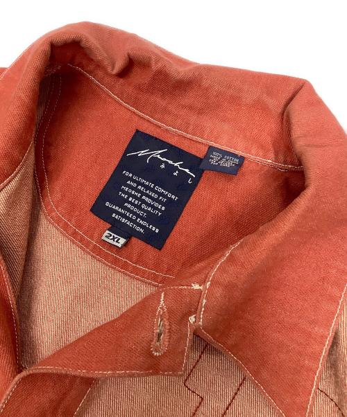 meoshe（ミオシ）Meoshe (ミオシ) デニムジャケット レッド サイズ:2XLの古着・服飾アイテム