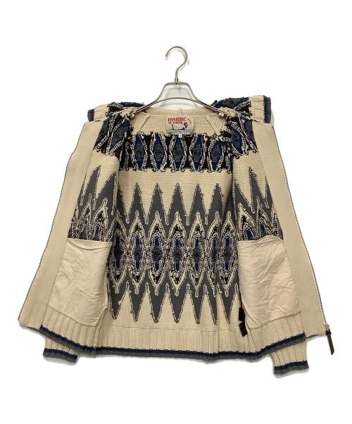 Hysteric Glamour（ヒステリックグラマー）Hysteric Glamour (ヒステリックグラマー) ニットパーカー ベージュ サイズ:Mの古着・服飾アイテム
