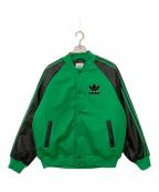 adidasアディダス）の古着「SSTボンバージャケット」｜グリーン×ブラック