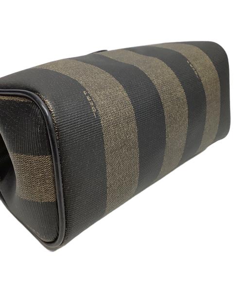 FENDI（フェンディ）FENDI (フェンディ) ミニボストンバッグ ブラック×ブラウンの古着・服飾アイテム