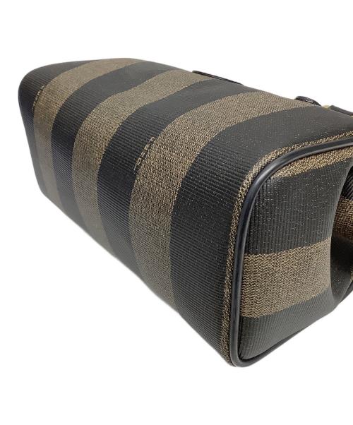 FENDI（フェンディ）FENDI (フェンディ) ミニボストンバッグ ブラック×ブラウンの古着・服飾アイテム