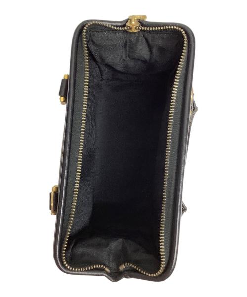 FENDI（フェンディ）FENDI (フェンディ) ミニボストンバッグ ブラック×ブラウンの古着・服飾アイテム