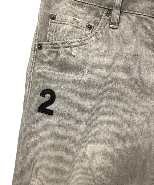 DSQUARED2（ディースクエアード）DSQUARED2 (ディースクエアード) スキニーデニムパンツ グレー サイズ:44の古着・服飾アイテム