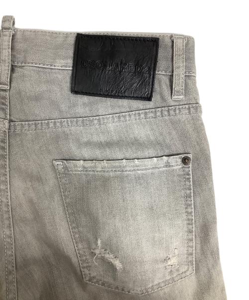 DSQUARED2（ディースクエアード）DSQUARED2 (ディースクエアード) スキニーデニムパンツ グレー サイズ:44の古着・服飾アイテム