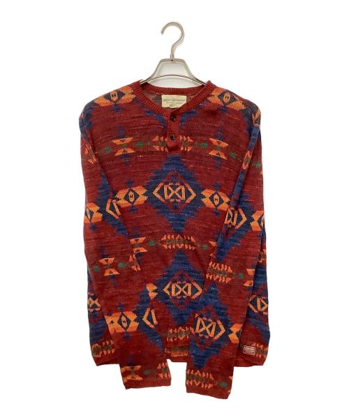 Denim & Supply Ralph Lauren（デニム＆サプライ ラルフローレン）DENIM & SUPPLY RALPH LAUREN (デニム＆サプライ ラルフローレン) 厚手ニット レッド サイズ:Mの古着・服飾アイテム