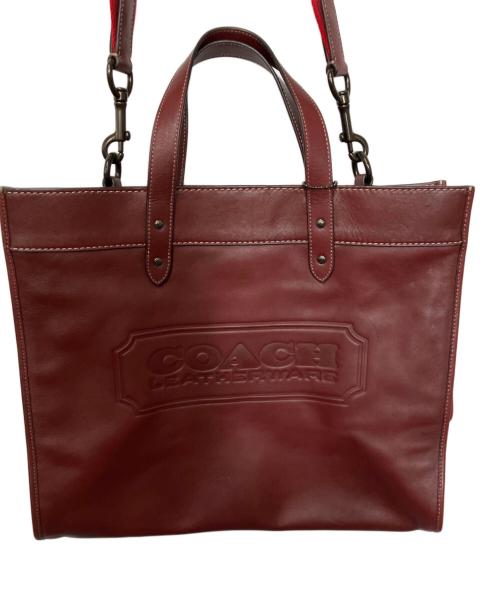 COACH（コーチ）COACH (コーチ) トートバッグ ボルドーの古着・服飾アイテム