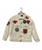 AVIREXアヴィレックス）の古着「デニムジャケット」｜アイボリー