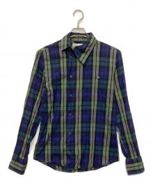 Vivienne Westwood man（ヴィヴィアン ウェストウッド マン）の古着「長袖シャツ」｜ネイビー×グリーン