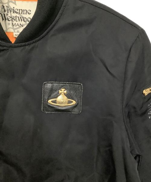 Vivienne Westwood man（ヴィヴィアン ウェストウッド マン）Vivienne Westwood man (ヴィヴィアン ウェストウッド マン) フライトジャケット ブラック サイズ:46の古着・服飾アイテム