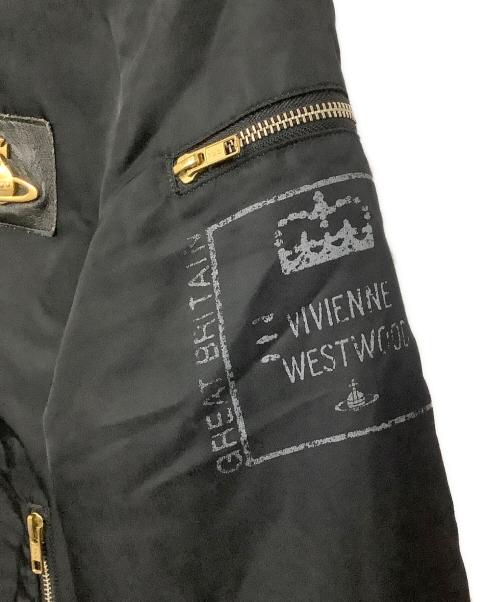 Vivienne Westwood man（ヴィヴィアン ウェストウッド マン）Vivienne Westwood man (ヴィヴィアン ウェストウッド マン) フライトジャケット ブラック サイズ:46の古着・服飾アイテム