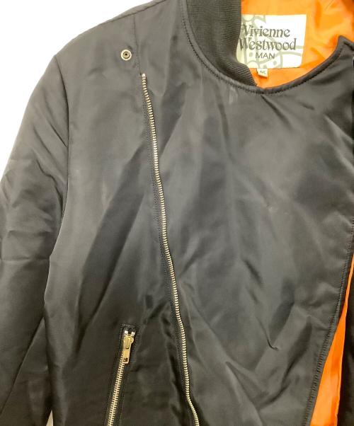 Vivienne Westwood man（ヴィヴィアン ウェストウッド マン）Vivienne Westwood man (ヴィヴィアン ウェストウッド マン) フライトジャケット ブラック サイズ:46の古着・服飾アイテム