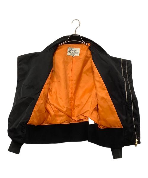 Vivienne Westwood man（ヴィヴィアン ウェストウッド マン）Vivienne Westwood man (ヴィヴィアン ウェストウッド マン) フライトジャケット ブラック サイズ:46の古着・服飾アイテム