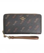 COACHコーチ）の古着「長財布」｜ブラック×ベージュ