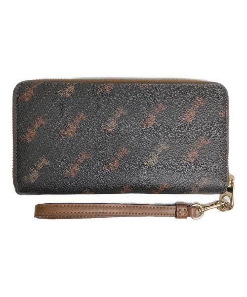 COACH（コーチ）COACH (コーチ) 長財布 ブラック×ベージュの古着・服飾アイテム