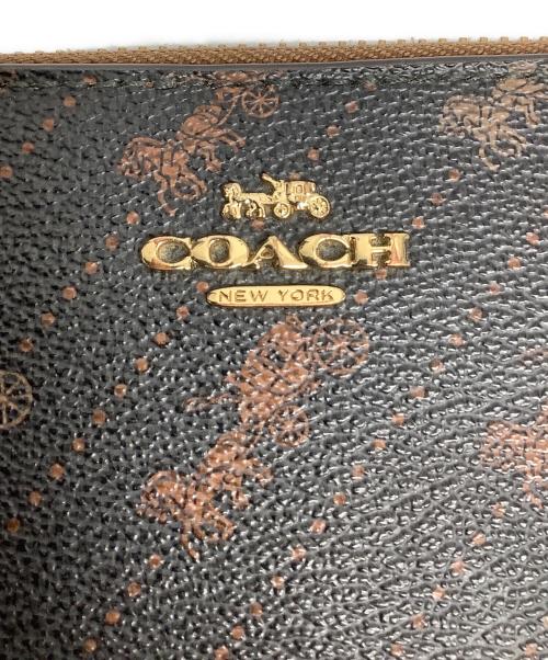 COACH（コーチ）COACH (コーチ) 長財布 ブラック×ベージュの古着・服飾アイテム