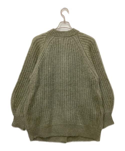 Snidel（スナイデル）Snidel (スナイデル) 厚手カーディガン カーキ サイズ:Fの古着・服飾アイテム