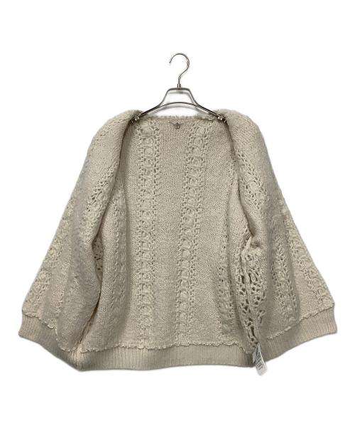 Snidel（スナイデル）Snidel (スナイデル) 厚手カーディガン ホワイト サイズ:Fの古着・服飾アイテム