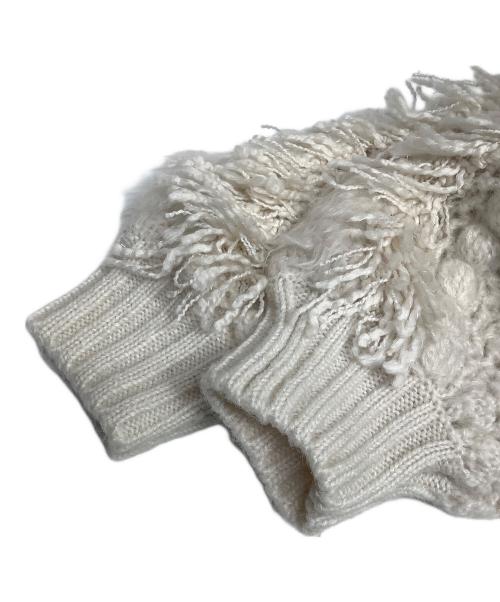 Snidel（スナイデル）Snidel (スナイデル) 厚手カーディガン ホワイト サイズ:Fの古着・服飾アイテム