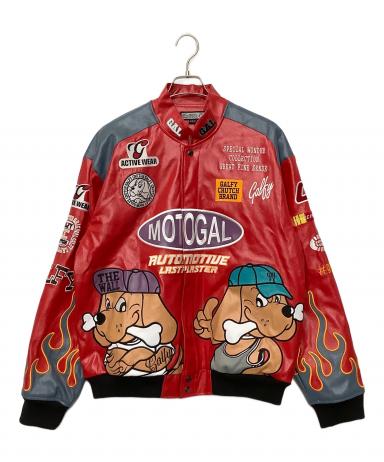 中古・古着通販】GALFY (ガルフィー) レザージャケット レッド サイズ