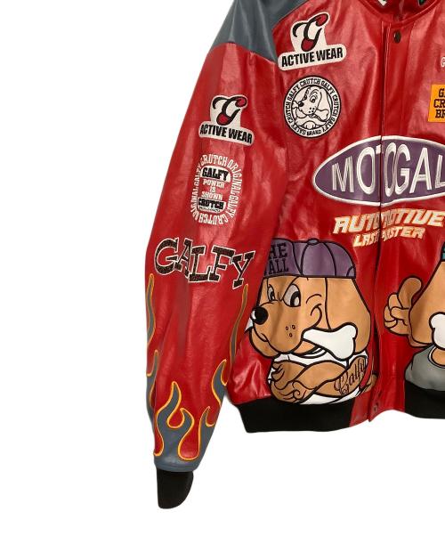 GALFY（ガルフィー）GALFY (ガルフィー) レザージャケット レッド サイズ:中型犬(L)の古着・服飾アイテム