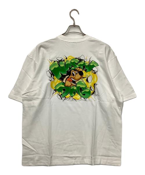 NASTY DOG（ナスティー ドッグ）nasty dog (ナスティー ドッグ) 半袖カットソー ホワイト サイズ:XL 未使用品の古着・服飾アイテム