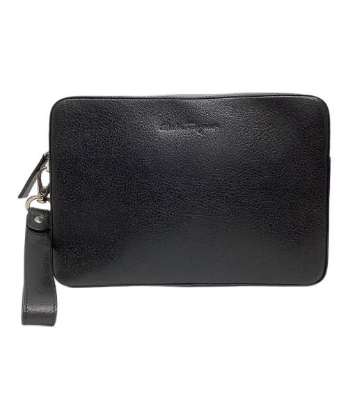 Salvatore Ferragamo（サルヴァトーレ フェラガモ）Salvatore Ferragamo (サルヴァトーレ フェラガモ) クラッチバッグ ブラックの古着・服飾アイテム