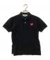 PLAY COMME des GARCONS（プレイコムデギャルソン）の古着「ポロシャツ」｜ブラック
