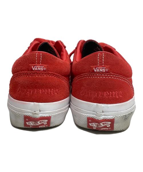 VANS（ヴァンズ）VANS (バンズ) Supreme (シュプリーム) スニーカー レッド サイズ:26cmの古着・服飾アイテム