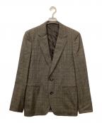 KOLORカラー）の古着「フランネルチェックジャケット」｜ブラウン