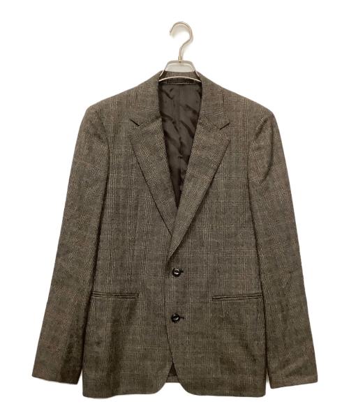 KOLOR（カラー）KOLOR (カラー) フランネルチェックジャケット ブラウン サイズ:3の古着・服飾アイテム