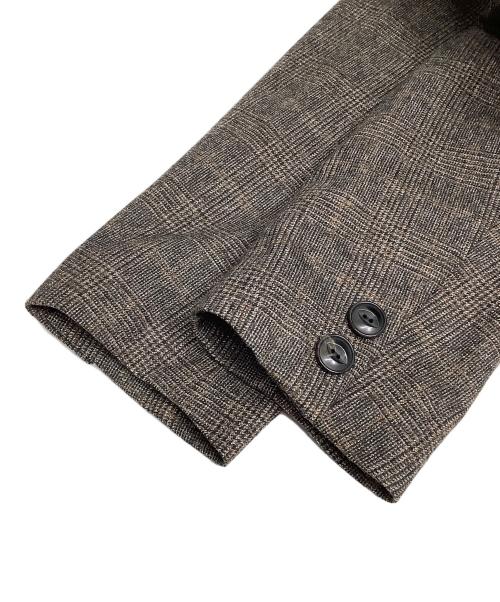 KOLOR（カラー）KOLOR (カラー) フランネルチェックジャケット ブラウン サイズ:3の古着・服飾アイテム