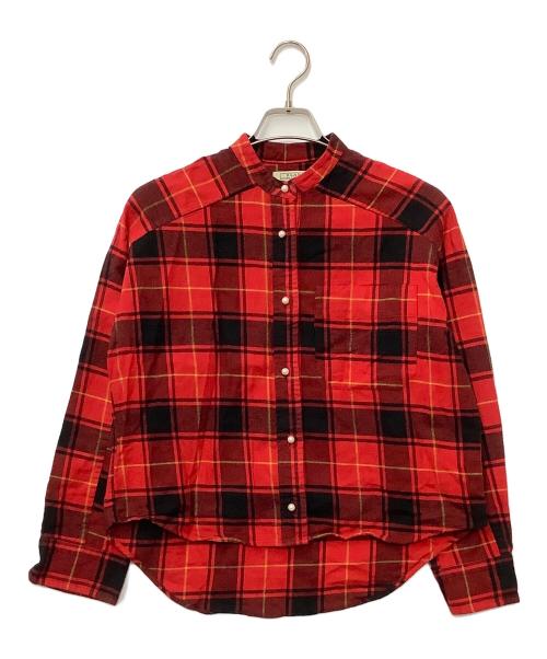 blanc basque（ブランバスク）BLANC basque (ブランバスク) 長袖シャツ レッド サイズ:38の古着・服飾アイテム