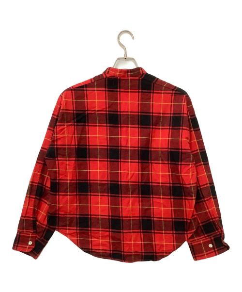 blanc basque（ブランバスク）BLANC basque (ブランバスク) 長袖シャツ レッド サイズ:38の古着・服飾アイテム