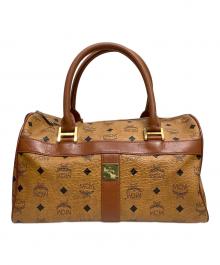 MCM（エムシーエム）の古着「ミニボストンバッグ」｜キャメル