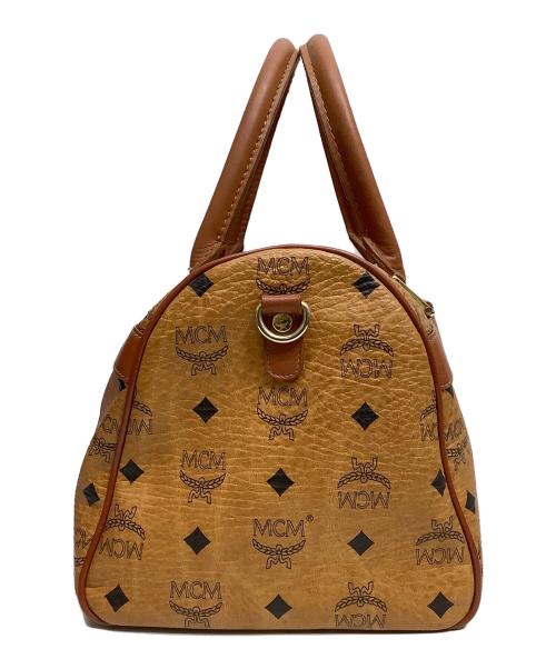 MCM（エムシーエム）MCM (エムシーエム) ミニボストンバッグ キャメルの古着・服飾アイテム