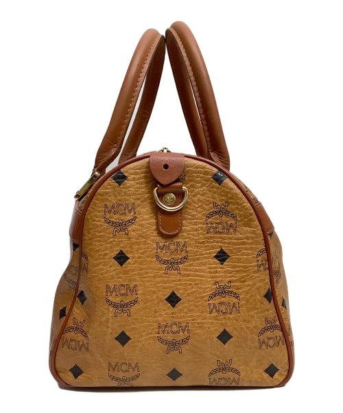 MCM（エムシーエム）MCM (エムシーエム) ミニボストンバッグ キャメルの古着・服飾アイテム