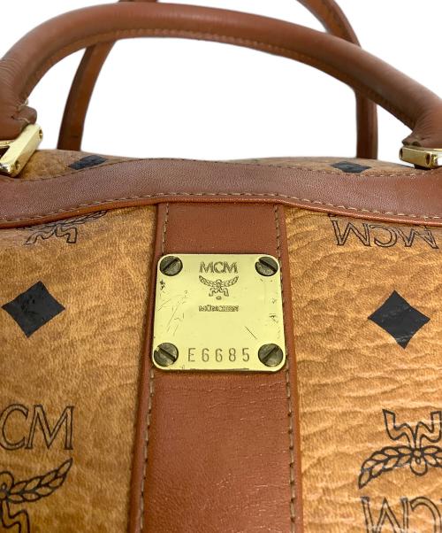 MCM（エムシーエム）MCM (エムシーエム) ミニボストンバッグ キャメルの古着・服飾アイテム