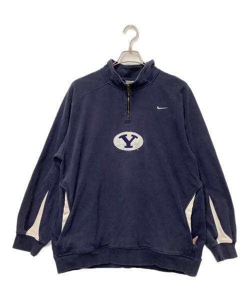NIKE TEAM（ナイキチーム）NIKE TEAM (ナイキチーム) ハーフジップスウェット ブルー サイズ:Lの古着・服飾アイテム
