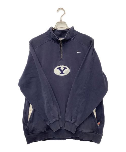 NIKE TEAM（ナイキチーム）NIKE TEAM (ナイキチーム) ハーフジップスウェット ブルー サイズ:Lの古着・服飾アイテム