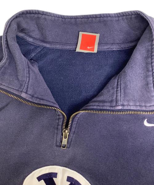 NIKE TEAM（ナイキチーム）NIKE TEAM (ナイキチーム) ハーフジップスウェット ブルー サイズ:Lの古着・服飾アイテム