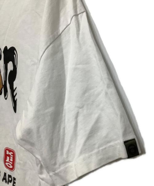 A BATHING APE（ア ベイシング エイプ）A BATHING APE (ア ベイシング エイプ) 半袖カットソー ホワイト サイズ:Lの古着・服飾アイテム