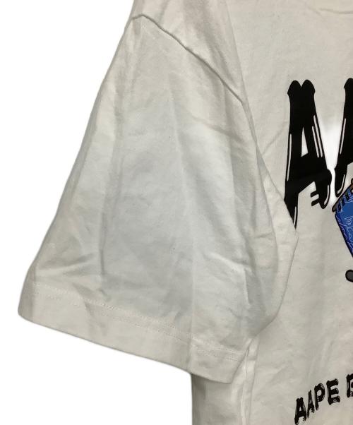 A BATHING APE（ア ベイシング エイプ）A BATHING APE (ア ベイシング エイプ) 半袖カットソー ホワイト サイズ:Lの古着・服飾アイテム