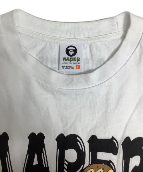 A BATHING APE（ア ベイシング エイプ）A BATHING APE (ア ベイシング エイプ) 半袖カットソー ホワイト サイズ:Lの古着・服飾アイテム